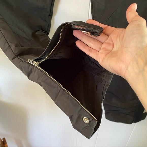 ALEXANDER Wang Utility Pants Metal Polyester Zipper Zip Ankles Track Black Retro - Picture 13 of 16
